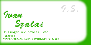 ivan szalai business card